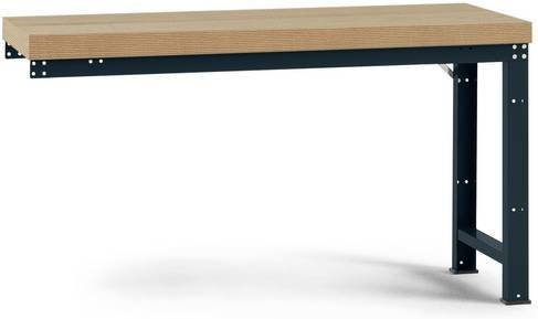 Manuflex WP4035.7016 Werkbank Anbaumodul Anthrazit B: 700 cm, H: 200 cm, T: 85 cm - Bild 1