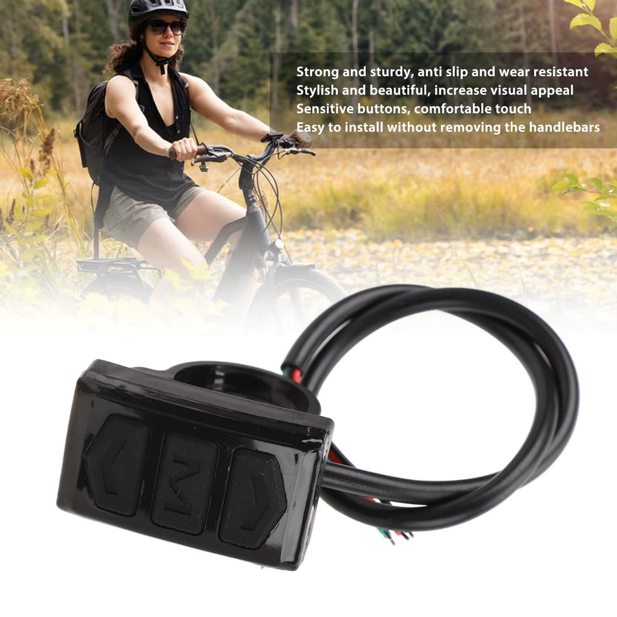 Hilitand Elektrisches Fahrrad-Display in Schwarz mit rutschfester Lenkersteuerungstaste und empfindlicher Reaktion - Bild 6