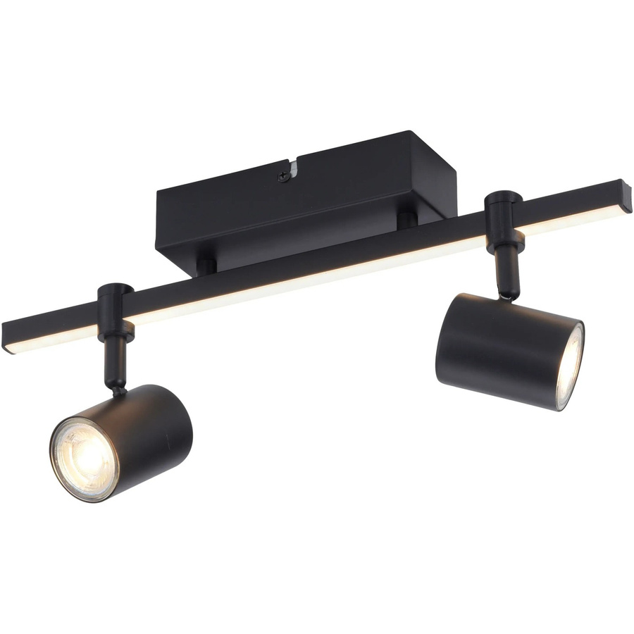 Paul Neuhaus Wand- und Deckenleuchte Barik 2-flammig Schwarz B: 40 cm, H: 14 cm - Bild 2