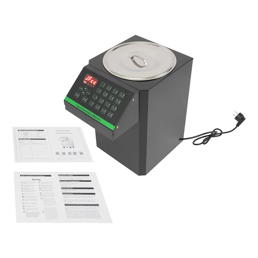 Bymaocar Automatischer Fruchtzuckerspender aus Edelstahl, 8L Sirupspender für Bubble Tea, 220V 120W, Silber/Schwarz - Bild 4