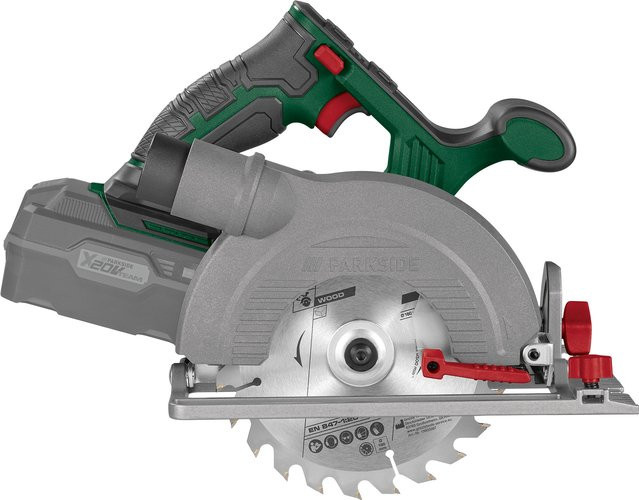 Parkside Akku-Handkreissäge PHKSA 20-Li C4, 20 V, Multicolor, ohne Akku und Ladegerät - Bild 1