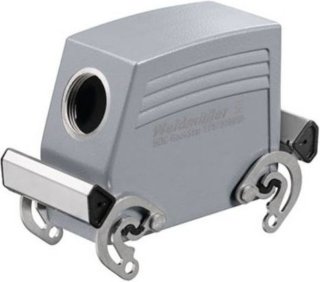 Weidmüller Steckergehäuse HDC 40D TSBO 1PG21G 1657420000 in Grau aus Edelstahl - Bild 1