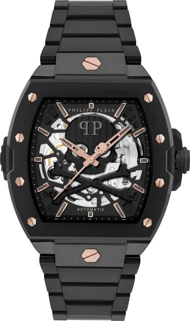 Philipp Plein Herrenuhr The $keleton 2.0, Automatik, Edelstahl, Schwarz, 44 mm - Bild 1