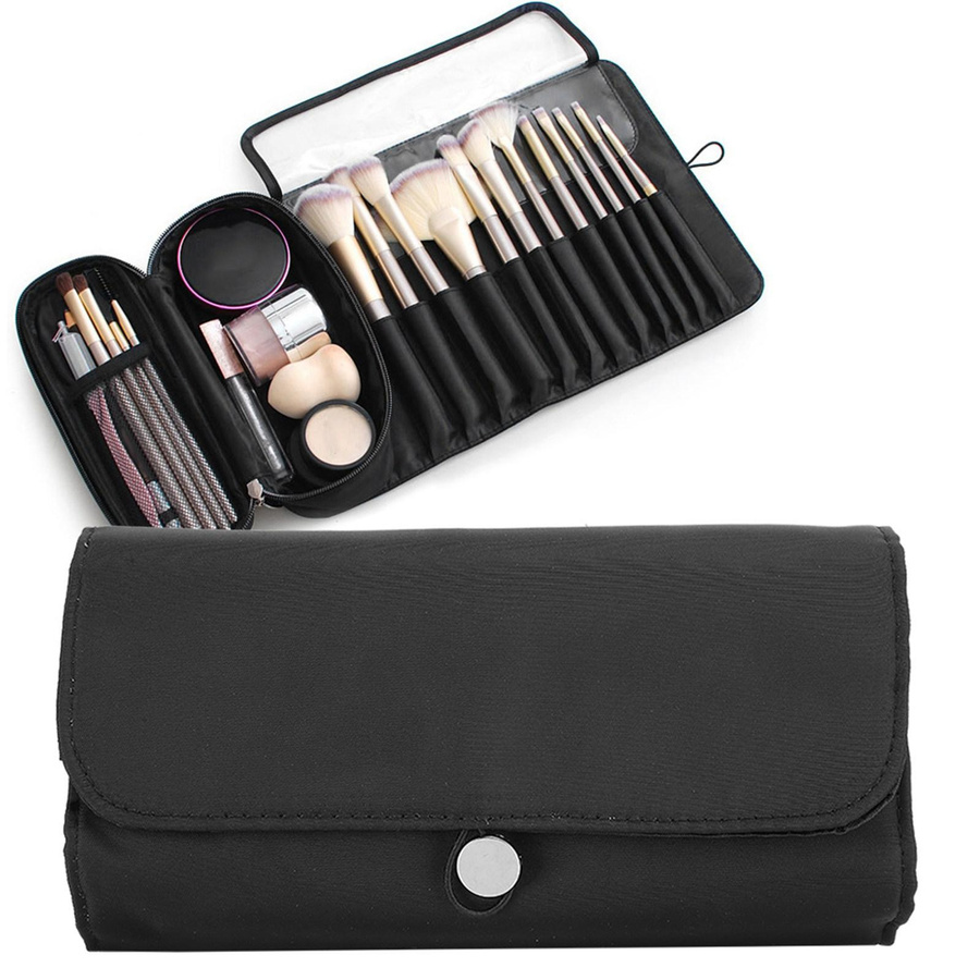 Tragbare und faltbare Kosmetiktasche als Organizer für Make-up, Pinsel und Lippenstift - Bild 3
