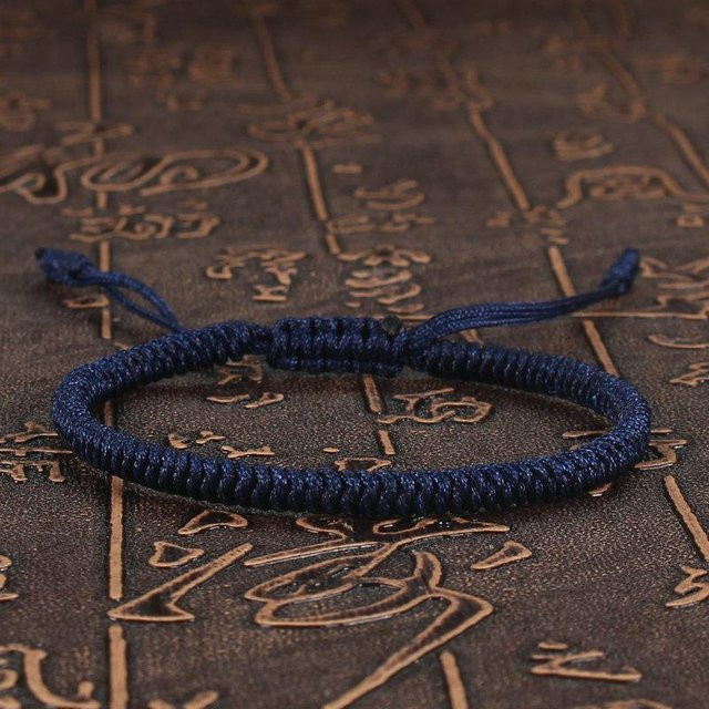 Armband zjy8, geflochten, King Kong Knoten, dunkelblau, Unisex - Bild 1