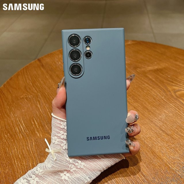Samsung Flüssigsilikon Anti-Sturz-Hülle in Weiß für S26 S25 S24 S23 S22 S21 Plus A56 - Bild 1