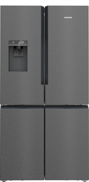 Siemens iQ500 KF96DAXEA Side by Side Kühl-Gefrier-Kombination French Door in Schwarz und Cleansteel/Edelstahl - Bild 1