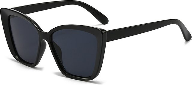 Cat-Eye Sonnenbrille für Damen, Vollrand, Schwarz, Kunststoff - Bild 1