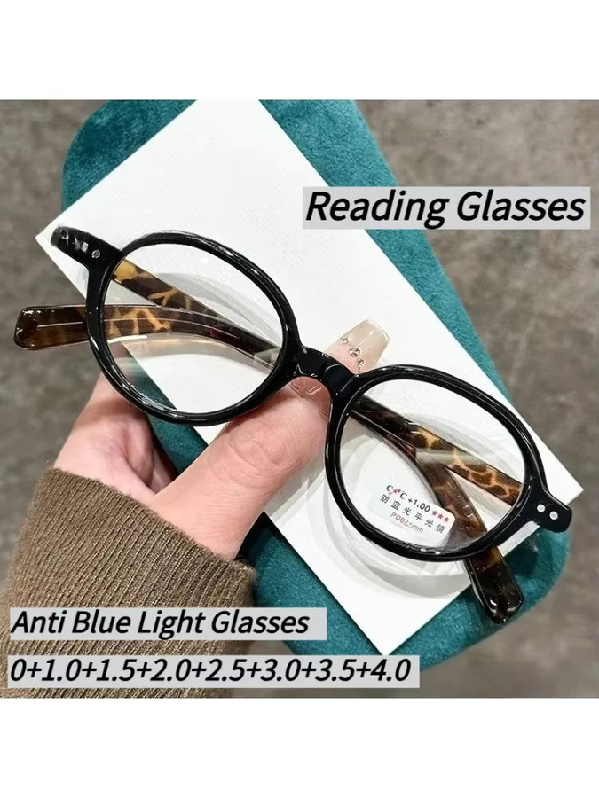 Lesebrille, oval, Vollrand, Kunststoff, braun - Bild 2