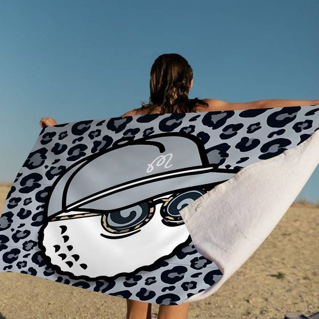 Malbon G-Golf Strandtuch für Mädchen, buntes Mikrofaser-Badetuch, sandfrei und schnelltrocknend, B/B: 80 x 160 cm - Bild 1