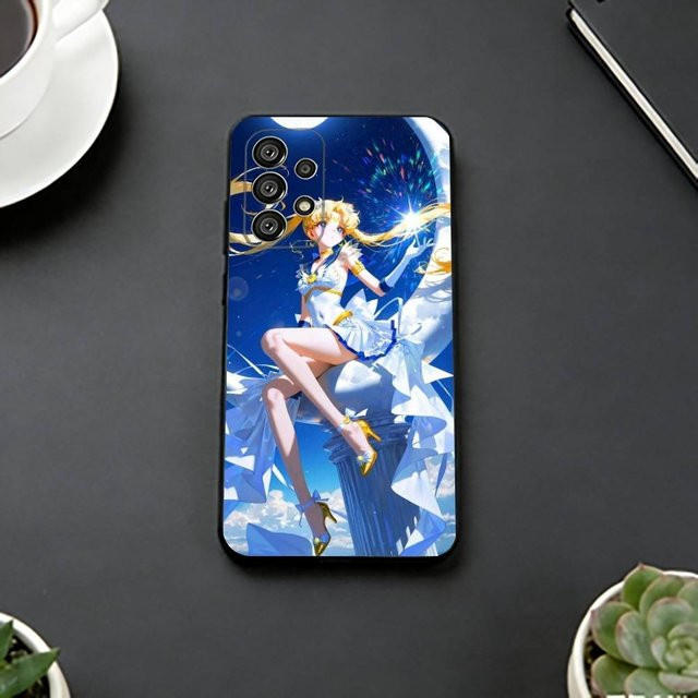 Sailor Moon Anime Handyhülle für Samsung Galaxy S25 S24 S23 S22 S21 S20 Ultra Plus FE Lite Note 5G in Schwarz und Multicolour - Bild 1