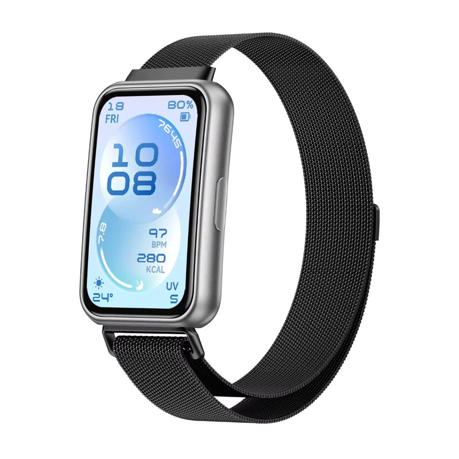 Mptionx Uhrenarmband Edelstahl, Silber, Unisex - Bild 4