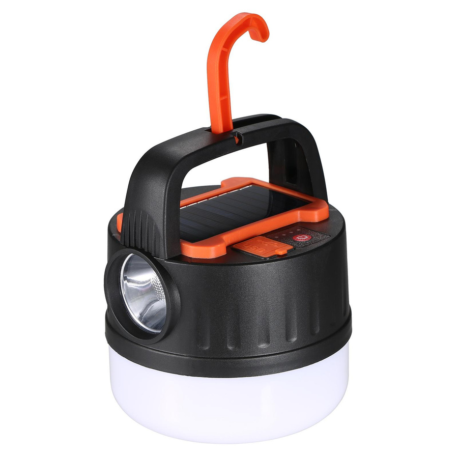 TOMTOP JMS Solar-LED-Campinglaterne als wiederaufladbare Zeltleuchte und Hängelampe in Schwarz - Bild 6
