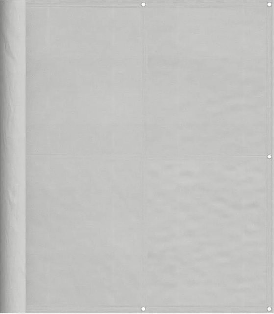 vidaXL Balkon-Sichtschutz Hellgrau aus Polyester-Oxford mit PU-Beschichtung, Breite: 120 cm, Höhe: 300 cm - Bild 1
