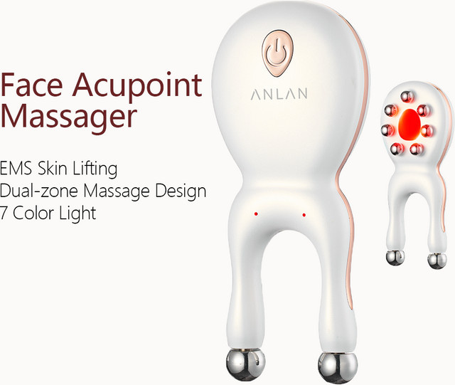 ANLAN Augen-Akupunkt-Massagegerät mit 7-Farben-LED-Lichttherapie, Unisex - Bild 1