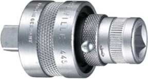 Stahlwille Aufsteckknarre 3/8 Zoll in Silber aus Edelstahl mit 10 mm Aufnahme und 43 mm Länge - Bild 1