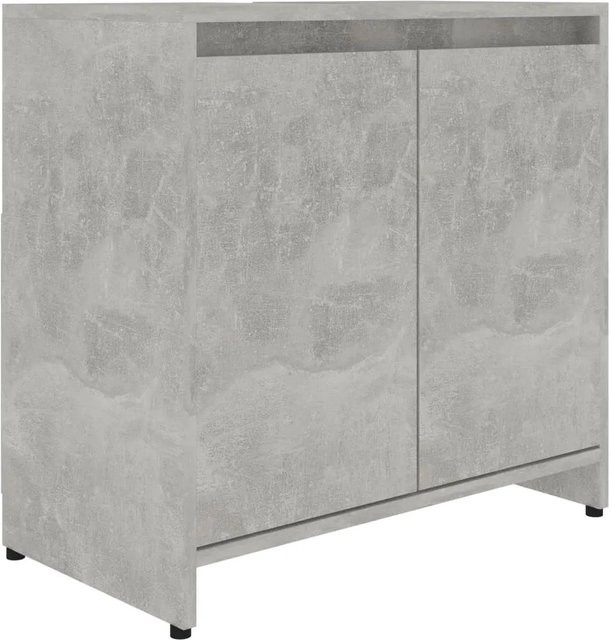 vidaXL Badezimmerschrank aus Holzwerkstoff in Grau, B/T/H: 60 x 33 x 61 cm - Bild 1