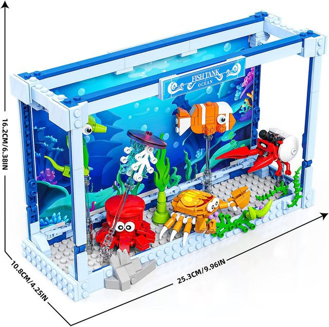 YCOLE Aquarium Bausteine Spielzeugset 391 Teile - Bild 1