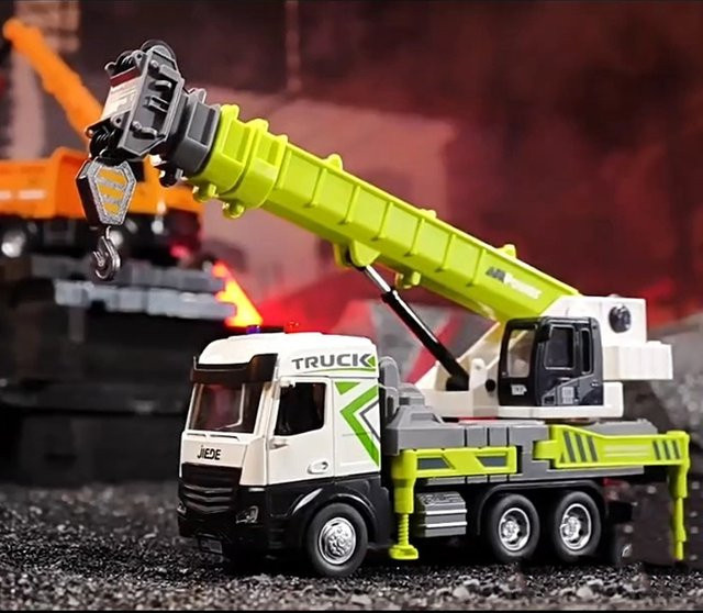 GLW Engineering Kran, Spielzeugfahrzeug, Metall und Kunststoff, Diecast - Bild 1