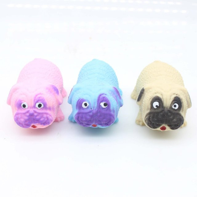 Super Six Anti-Stress Mops Hund Knetspielzeug Fidget Toys Squishy 1 Stück - Bild 1