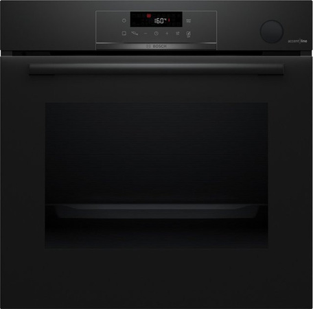Bosch Backofen mit Dampfunterstützung in Schwarz, 71 l, Einbaugerät mit Pyrolyse-Selbstreinigung, Breite: 59,4 cm