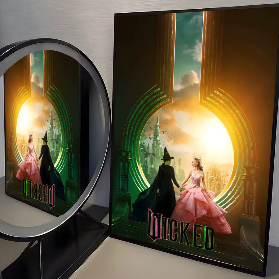 W-Wicked Movie Poster selbstklebender wasserfester Papieraufkleber in Schwarz und Multicolour, Wanddekoration für Kaffeehäuser, B/H: 20 x 15 cm - Bild 5