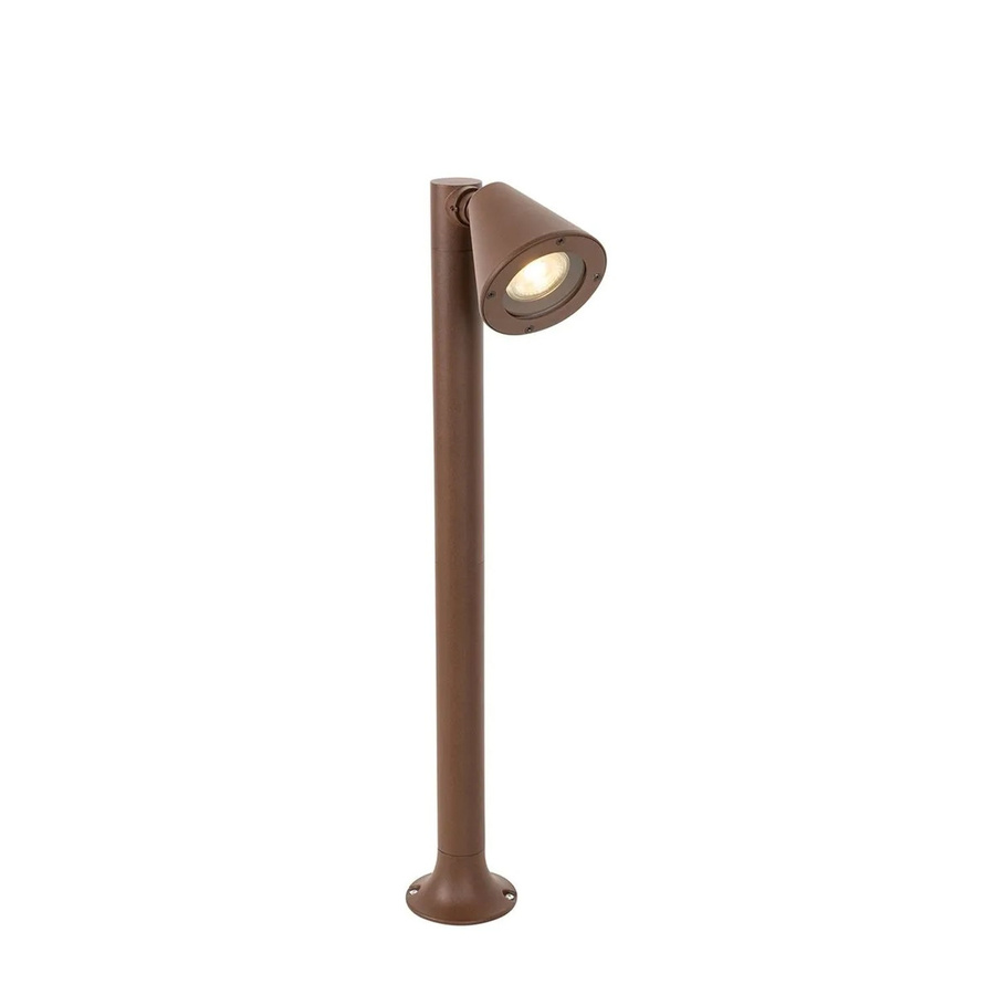 QAZQA Ciara Moderner Außenpfosten aus Aluminium und Glas in Rostbraun, IP44, Verstellbar, Höhe: 60 cm - Bild 2