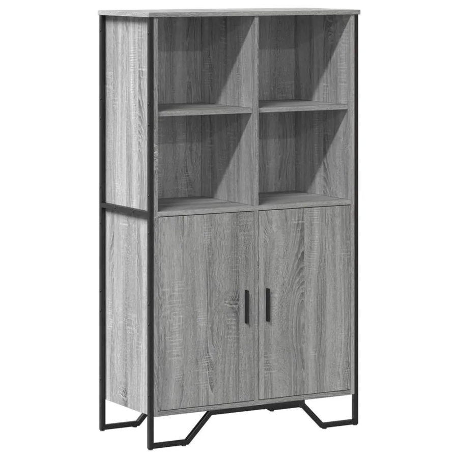 vidaXL Highboard Grau Sonoma B/T/H: 79,5 x 35,5 x 137,5 cm - Bild 2