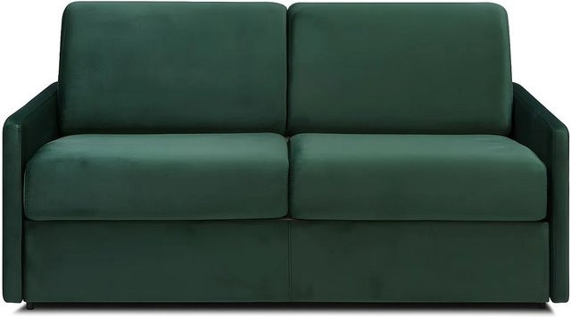 Vente-unique Schlafsofa Calife in Tannengrün mit Samtbezug, Breite: 170 cm - Bild 1