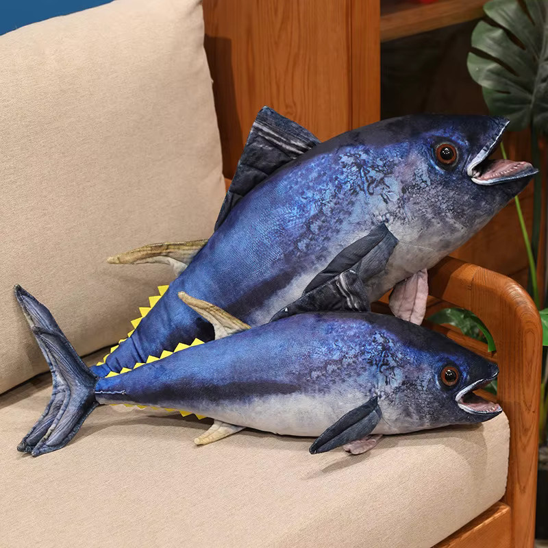 YUZHINUO Thunfisch-Plüschtier, Meerestiere, Blau - Bild 3