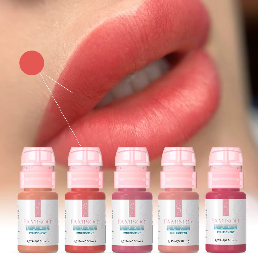 FAMISOO Luxe PMU Pigment Lippen-Tattoo-Tinte, 15 ml, Unisex - Bild 2