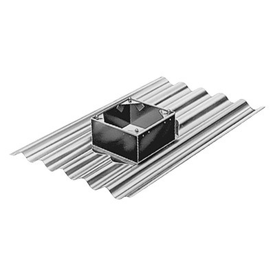 Helios Welldachsockel WDS 355 400 in Silber - Bild 1
