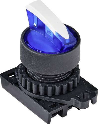 TRU COMPONENTS Wahltaste Knebel TC-9860160 S2SRN-L5B Blau 2 x 60° - Bild 1