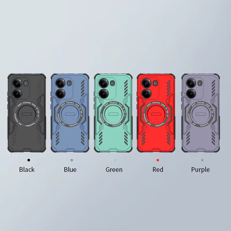 Xiaomi Handyhülle mit Wärmeableitung und magnetischem kabellosem Laden in Grün für Poco X7 Pro X5 Pro M6 Pro F7 Pro F6 Pro C65 C75 - Bild 6