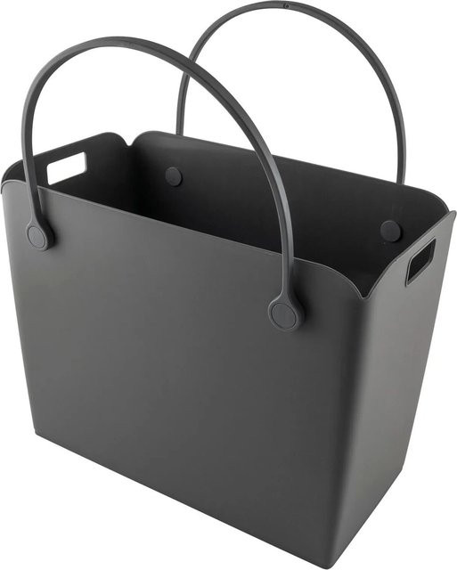 Ninka Abfallbehälter Taska 2in1 als Einkaufstasche verwendbar, Kunststoff, Dunkelgrau, Volumen: 23 Liter, B/T/H: 40,7 x 31,0 x 22,0 cm - Bild 1