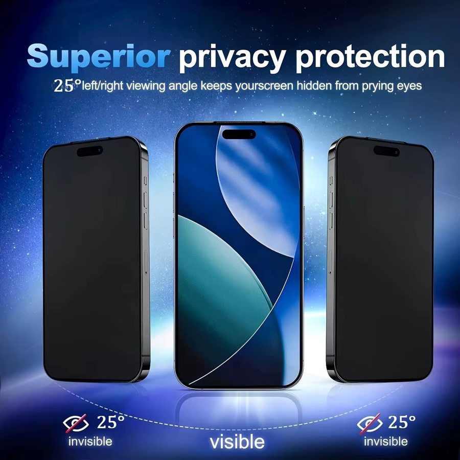 Anti-Spy Schutz Panzerglas aus gehärtetem Glas für Samsung Galaxy A16 A56 5G A57 A17 A37 A07 S26 Ultra S23 S24 S25 FE A26 A55 A36 in Transparent - Bild 2