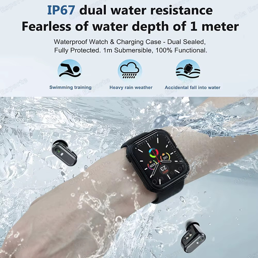 Ola Esporte Smartwatch, Schwarz, Silikon, Herzfrequenz, wasserdicht - Bild 6