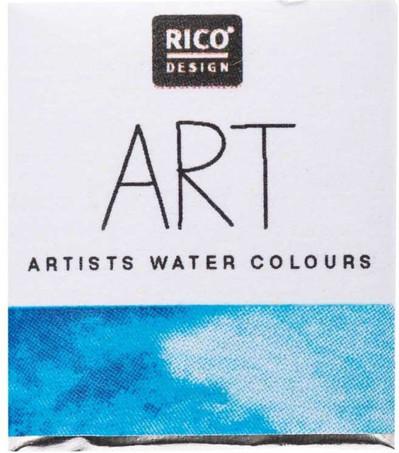 Rico Design ART Künstler Aquarellfarbe Cyan im halben Näpfchen - Bild 1