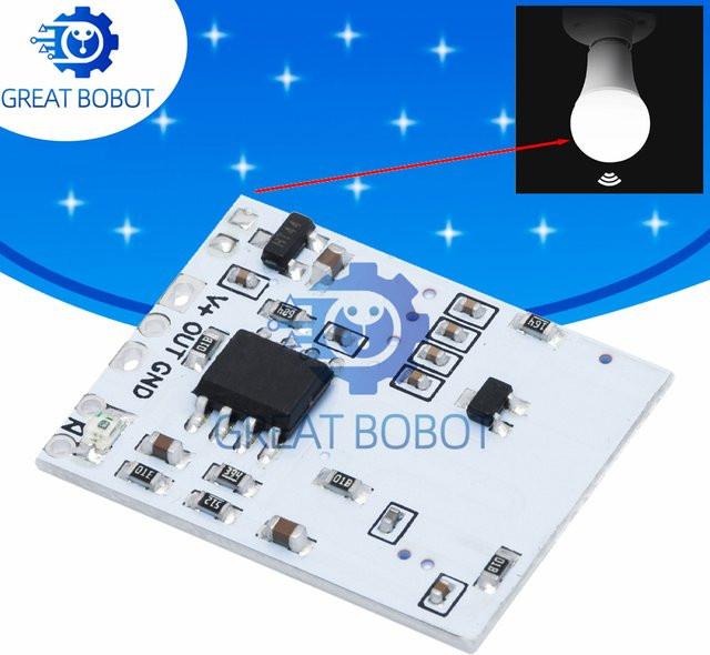 baishundianzi P02 Radar-Induktionsmodul mit LED-intelligentem Sensorschalter und geringem Stromverbrauch - Bild 1
