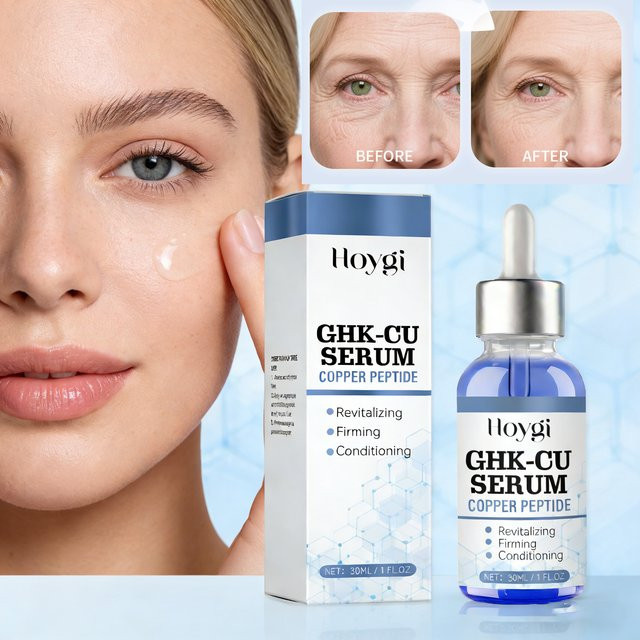 Hoygi Kupferpeptid-Serum mit Hyaluronsäure, Gesichtsserum für reife Haut, Unisex - Bild 1