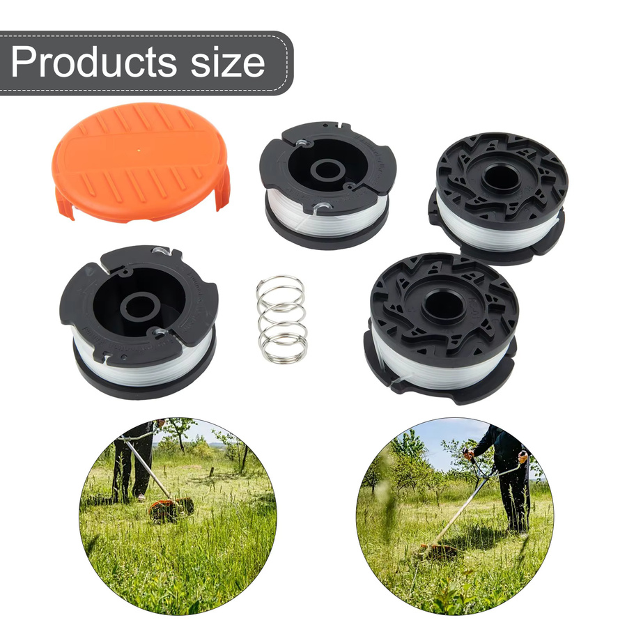 Black+Decker Ersatz-Trimmerspule mit Kappe AF100 für Rasenmäher Modelle GL280, GL301, GL425 und GL430 - Bild 4