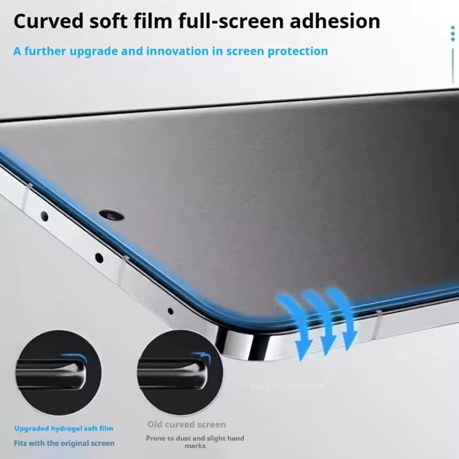 4er-Pack Matte Hydrogel Schutzfolien für Xiaomi 17 Pro und Xiaomi 17 Pro Max, Vollabdeckung Display-Schutzfolie, Transparent - Bild 3