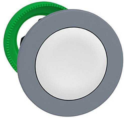 Schneider Electric ZB5FA1C0 Drucktaster-Frontelement aus Kunststoff in Weiß und Grau, bündig montiert - Bild 1
