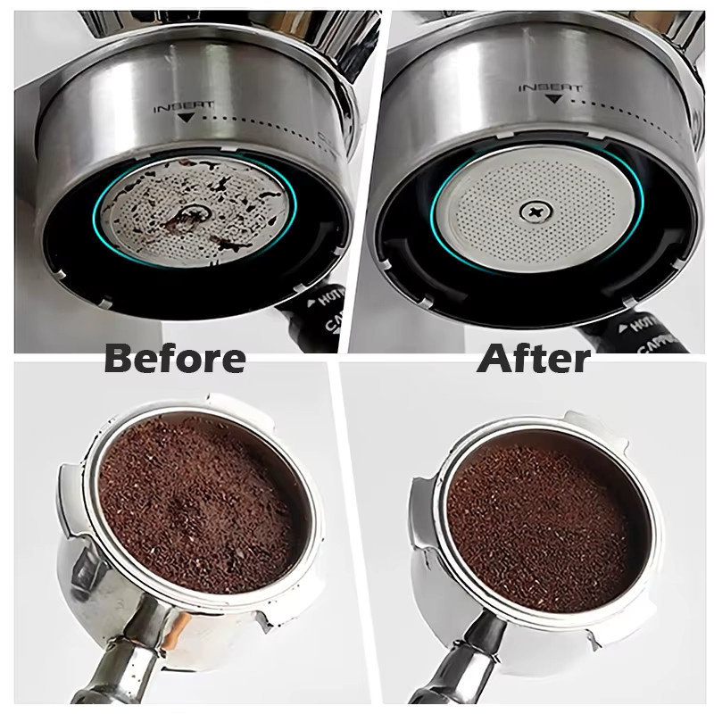 Kisshome Runde Einweg Kaffeefilter aus Papier für Espresso-Siebträger in Weiß, Durchmesser: 5,8 cm - Bild 4