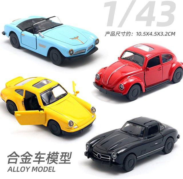 WELLY Vintage-Auto, Modellauto aus Legierung, 1:43, mit Rückziehfunktion - Bild 1