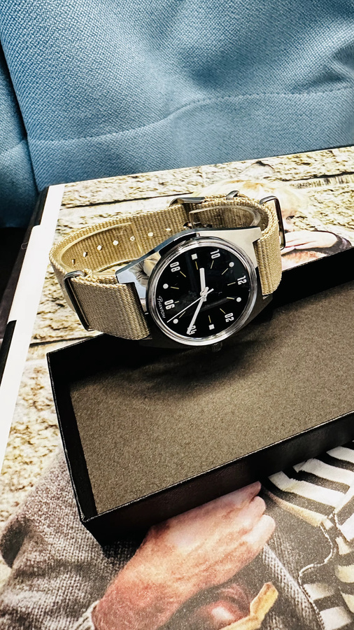 Phantom Armbanduhr, Handaufzug, Edelstahl, 36 mm, Herren, Schwarz - Bild 3
