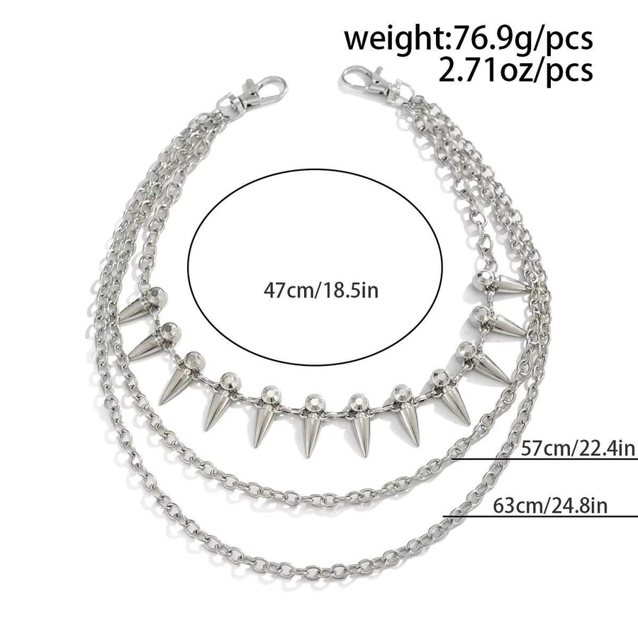 Salircon Hosenkette, Silber, Unisex - Bild 4