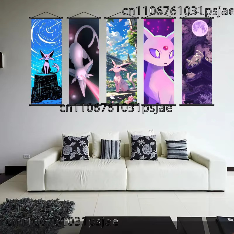 TAKARA TOMY Espeon Pokémon Scroll-Dekoration für das Kinderzimmer - Bild 2