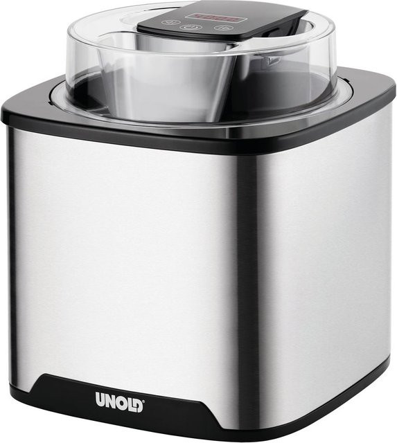 Unold Eismaschine Gelato in Silber aus Edelstahl mit digitalem Display und Timer - Bild 1
