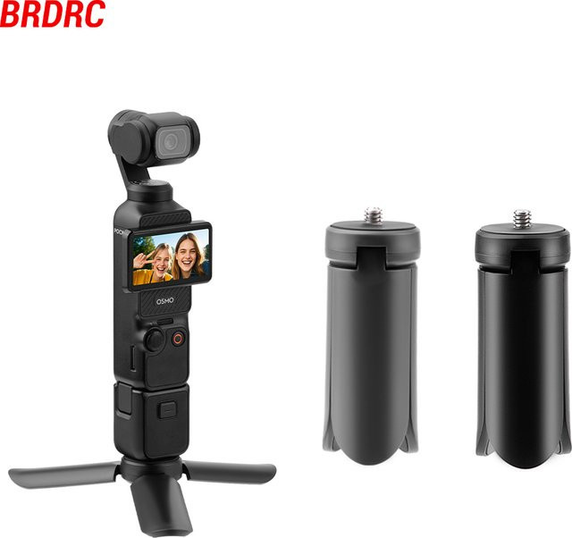 Mini Stativ in Schwarz für DJI Pocket 3, Insta360 X5/X4/X3 und OSMO Mobile 4/5 sowie GoPro 13 und Zhiyun Handheld Gimbals - Bild 1